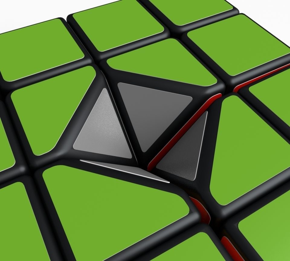 are cube 2x2 puzzle corners 3D model_4