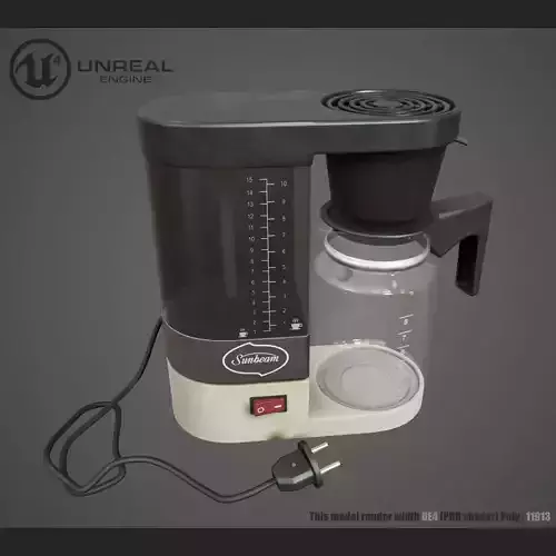 Coffe Maker Low-poly 3D model