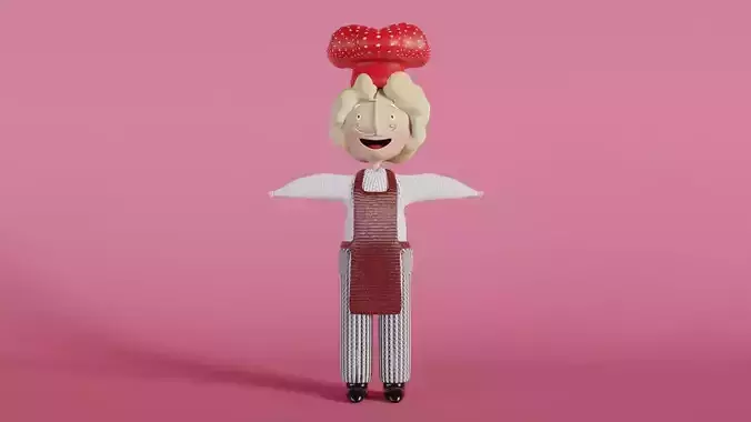 Chief stylized cute male character