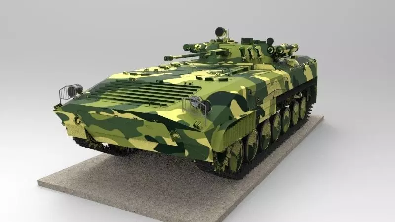 Infantry fighting vehicle 3D model_0