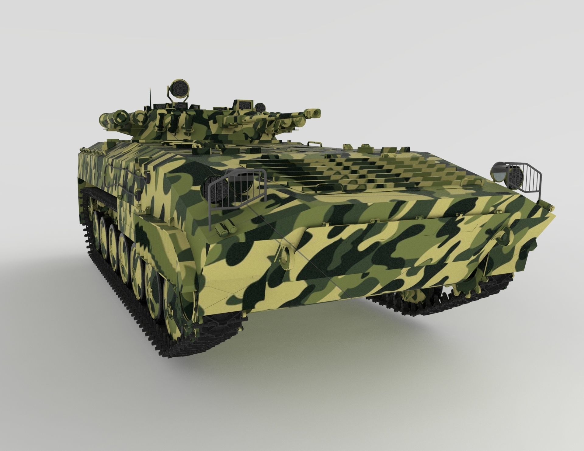 Infantry fighting vehicle 3D model_7