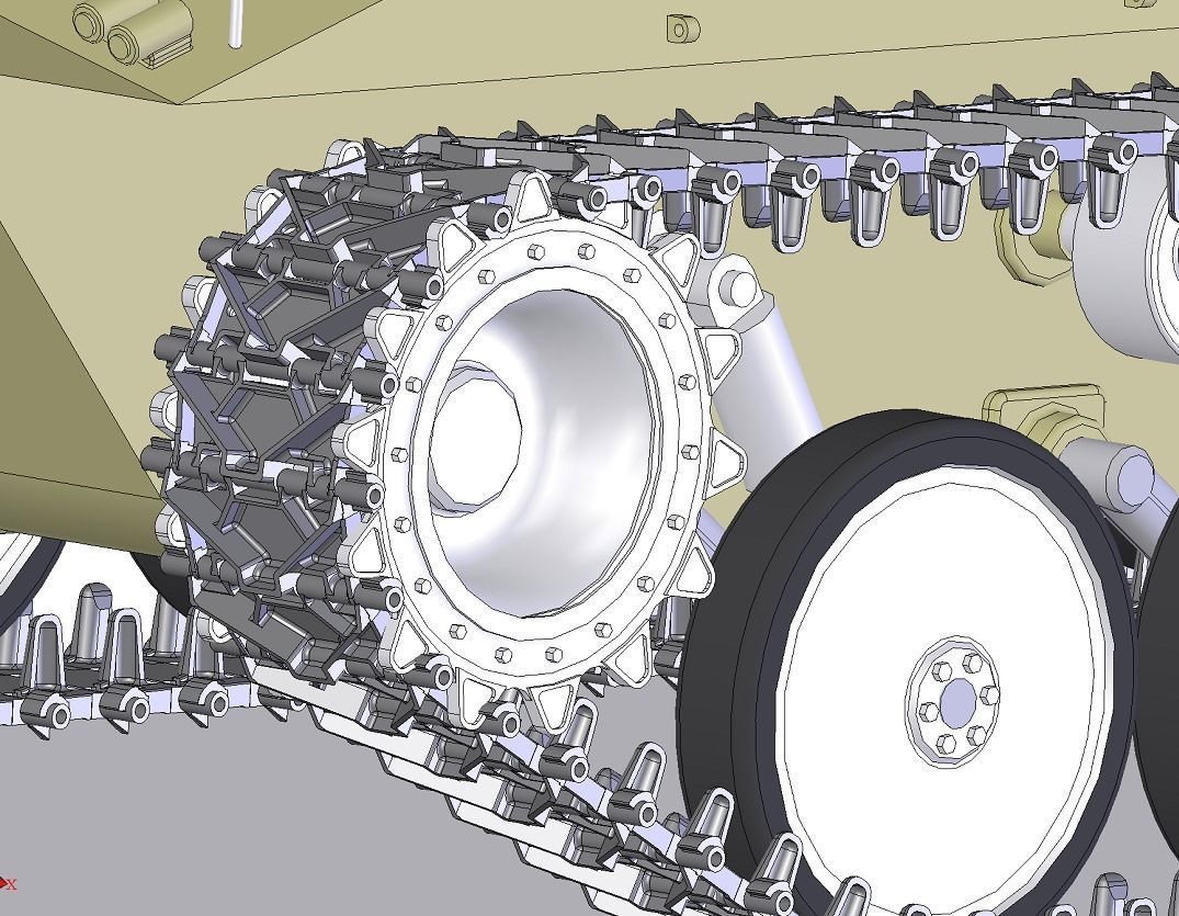 Infantry fighting vehicle 3D model_18