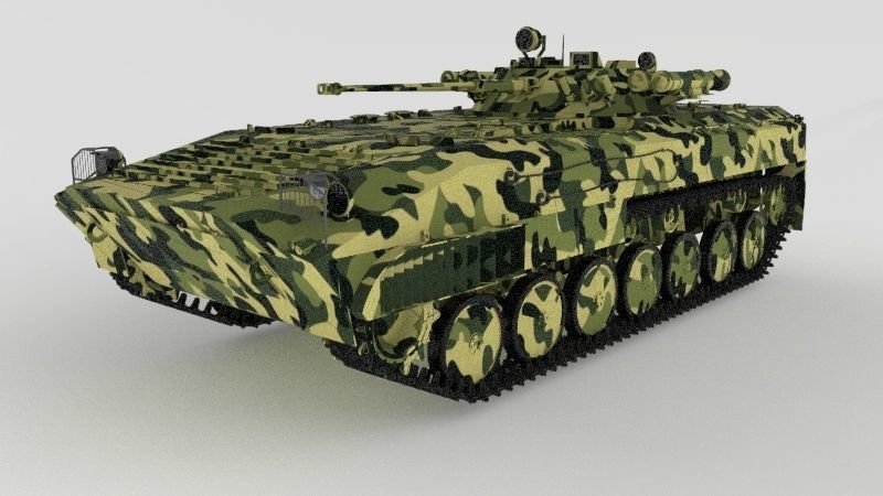 Infantry fighting vehicle 3D model_4