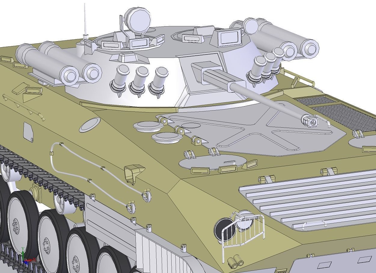 Infantry fighting vehicle 3D model_13