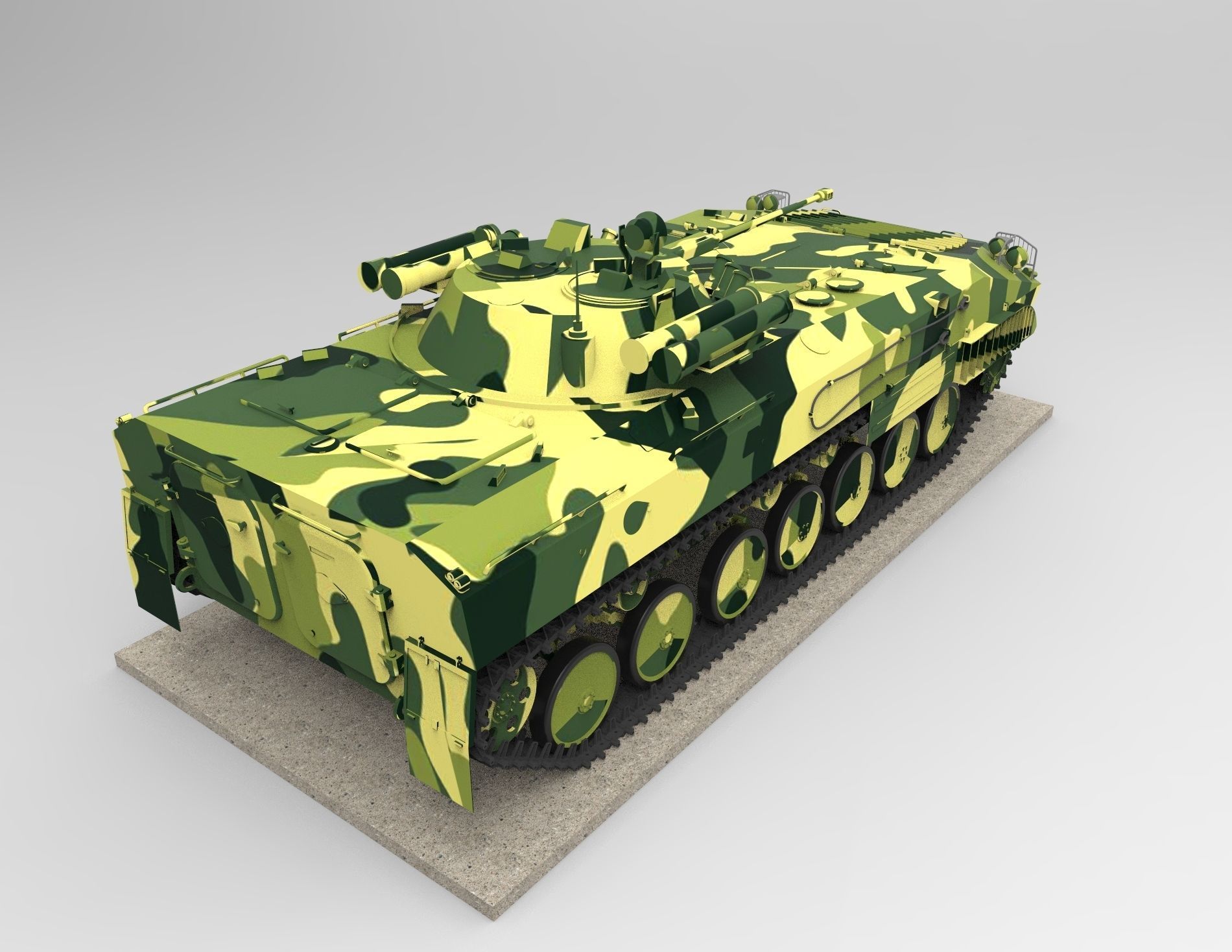 Infantry fighting vehicle 3D model_8