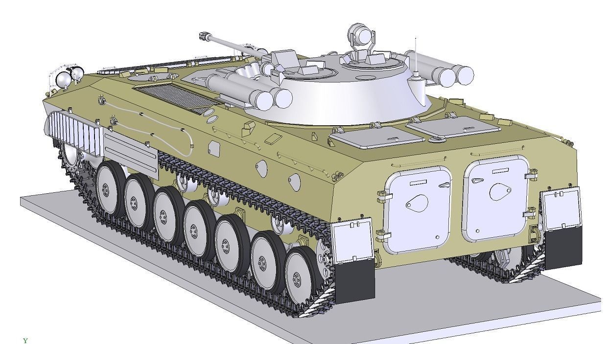 Infantry fighting vehicle 3D model_11