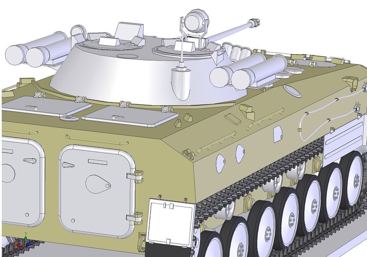 Infantry fighting vehicle 3D model_12