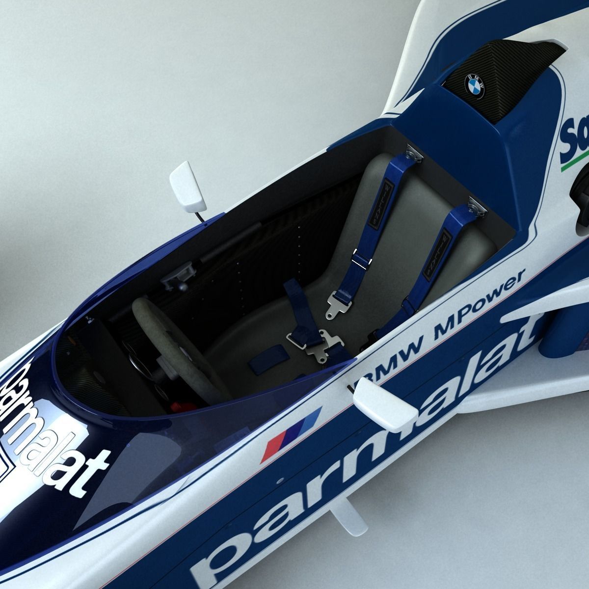 1983 Formula 1 Brabham BT52B Low-poly 3D model_5