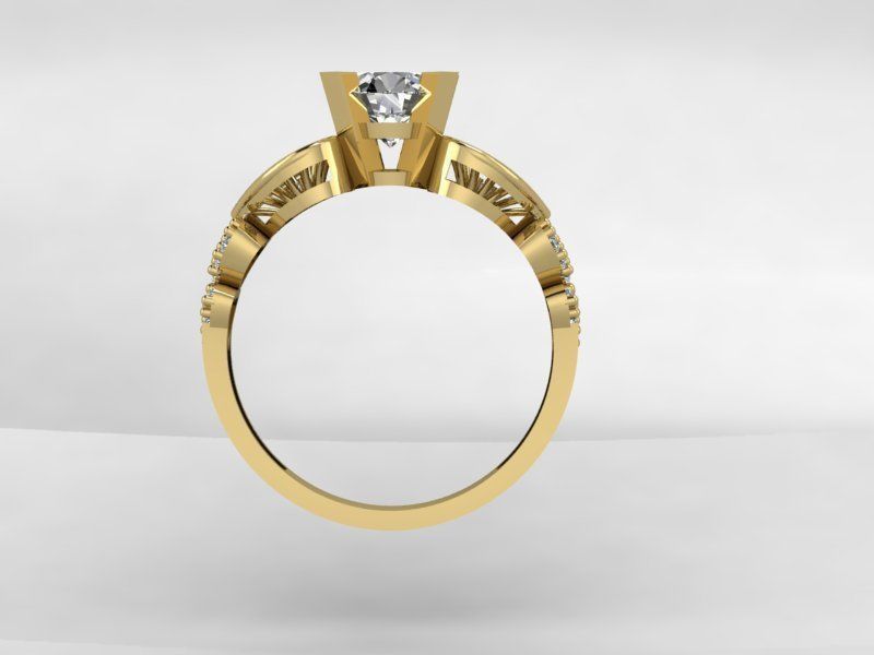 Diamond Ring 3D print model_2