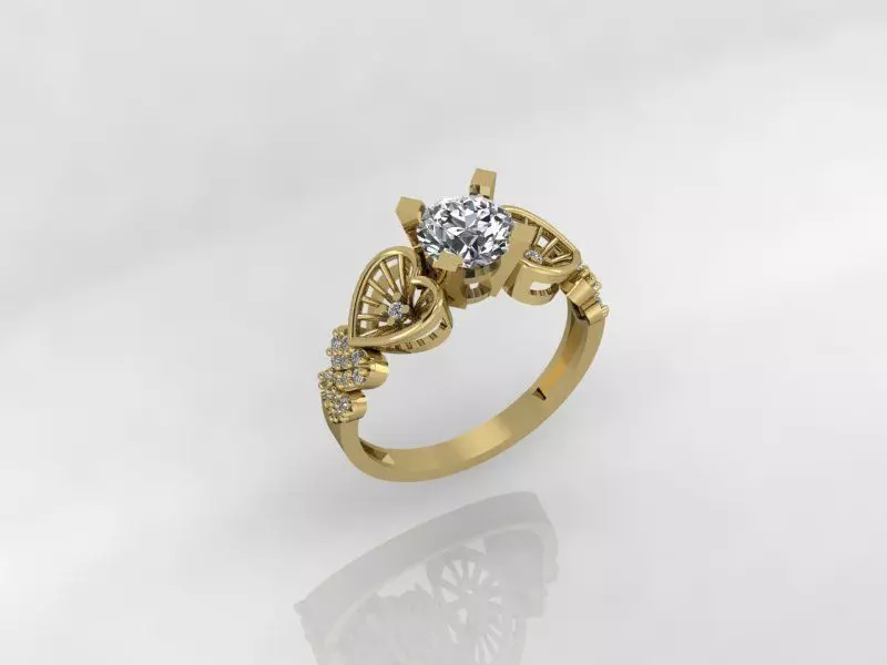 Diamond Ring 3D print model_0