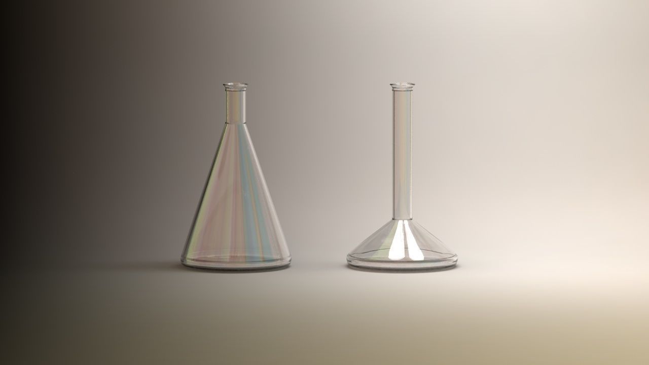 Laboratory Flask -Test Tube 3D model_2