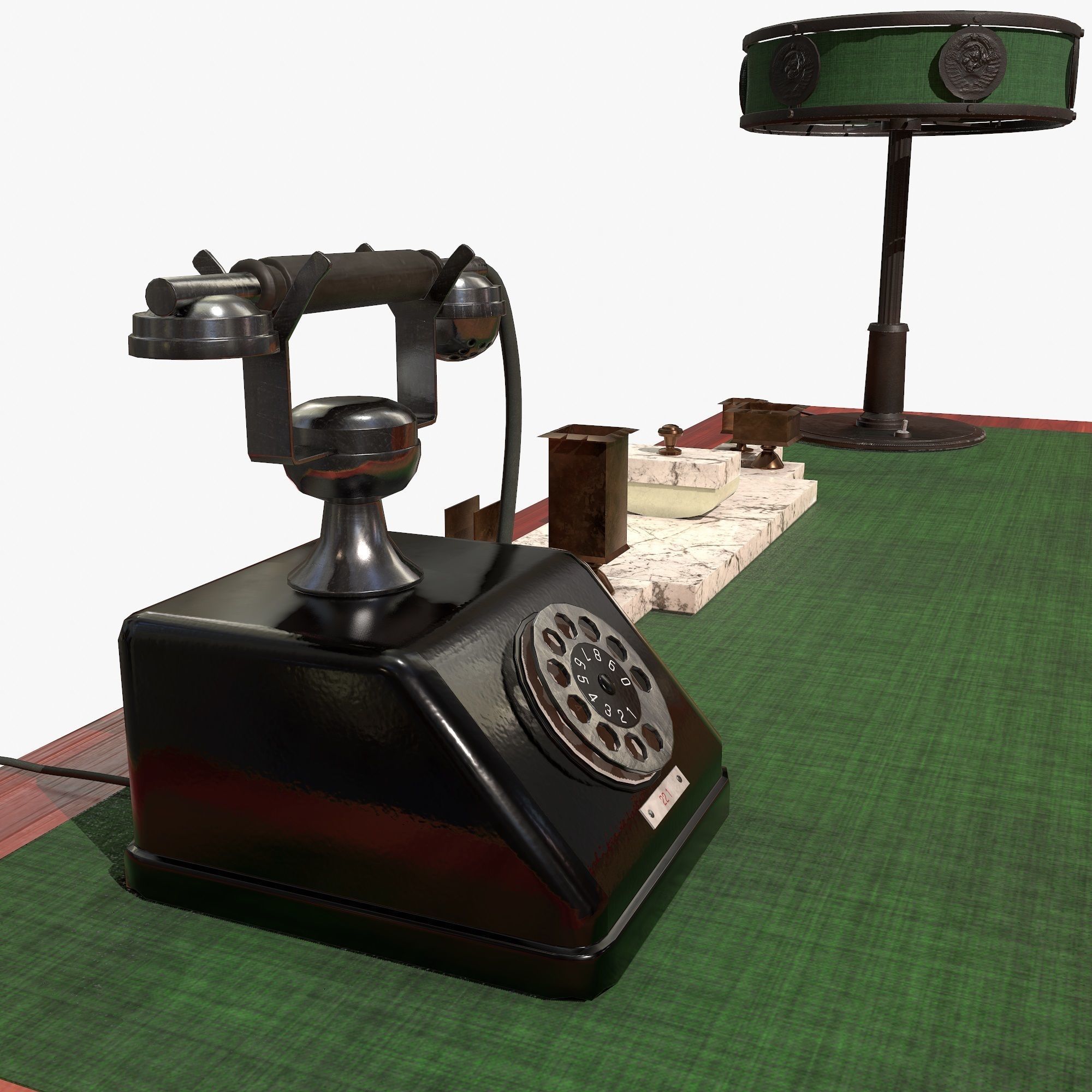 Stalin Table Low-poly 3D model_6