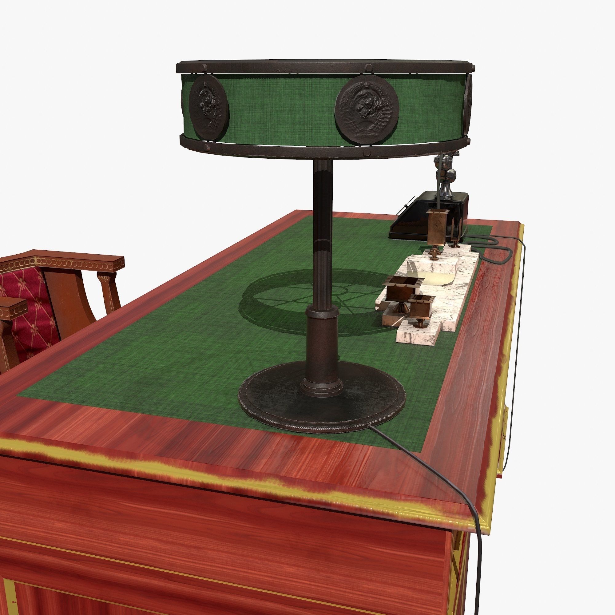 Stalin Table Low-poly 3D model_3