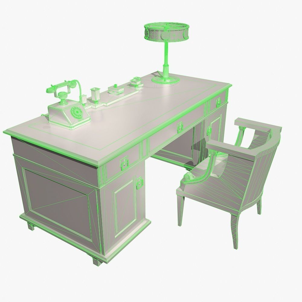 Stalin Table Low-poly 3D model_11