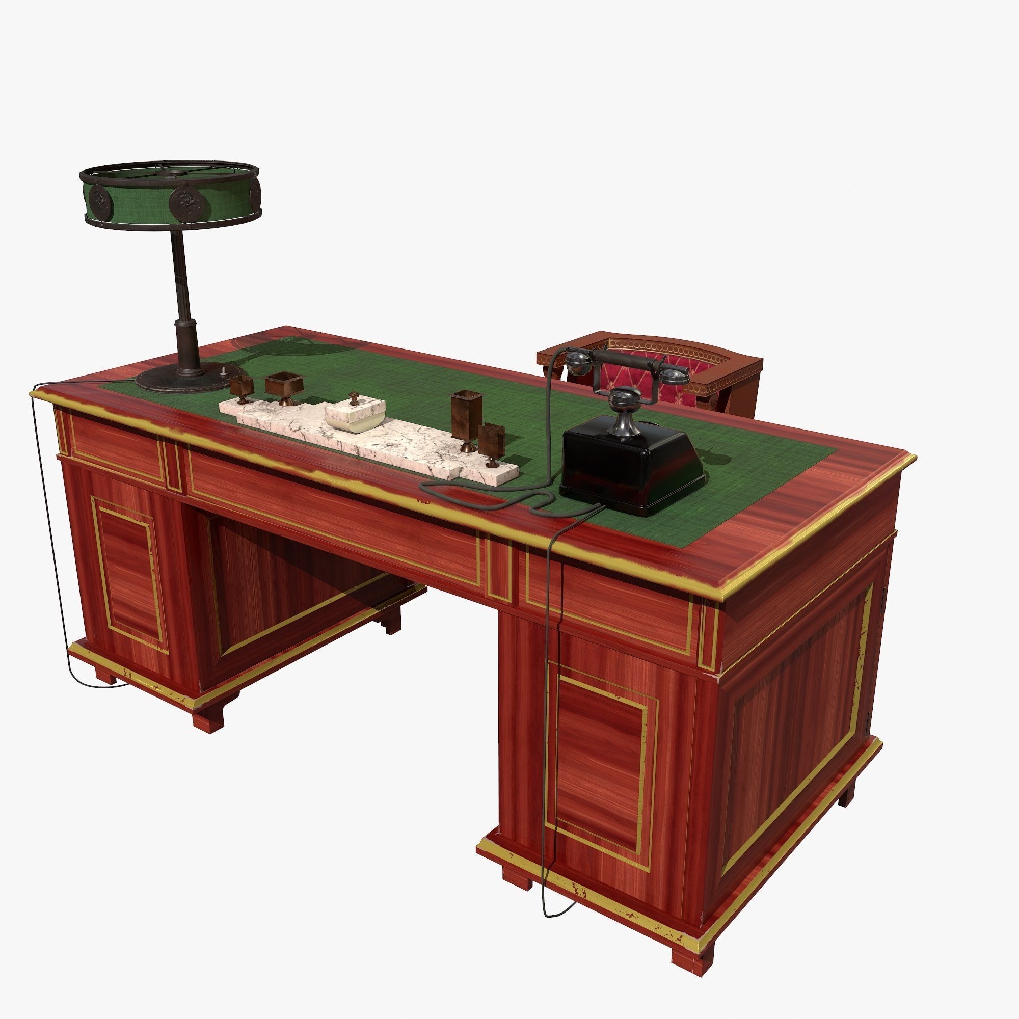 Stalin Table Low-poly 3D model_5