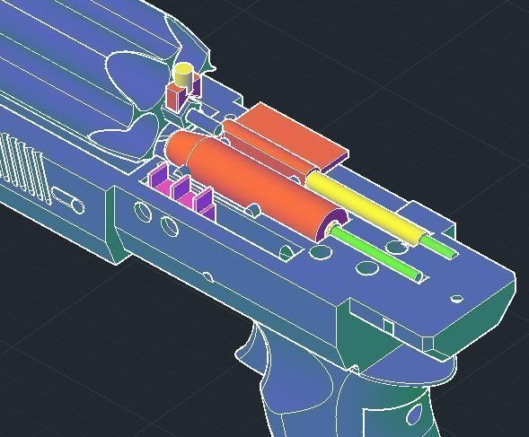 Nerf battery powered machine gun compatible 3D model_2