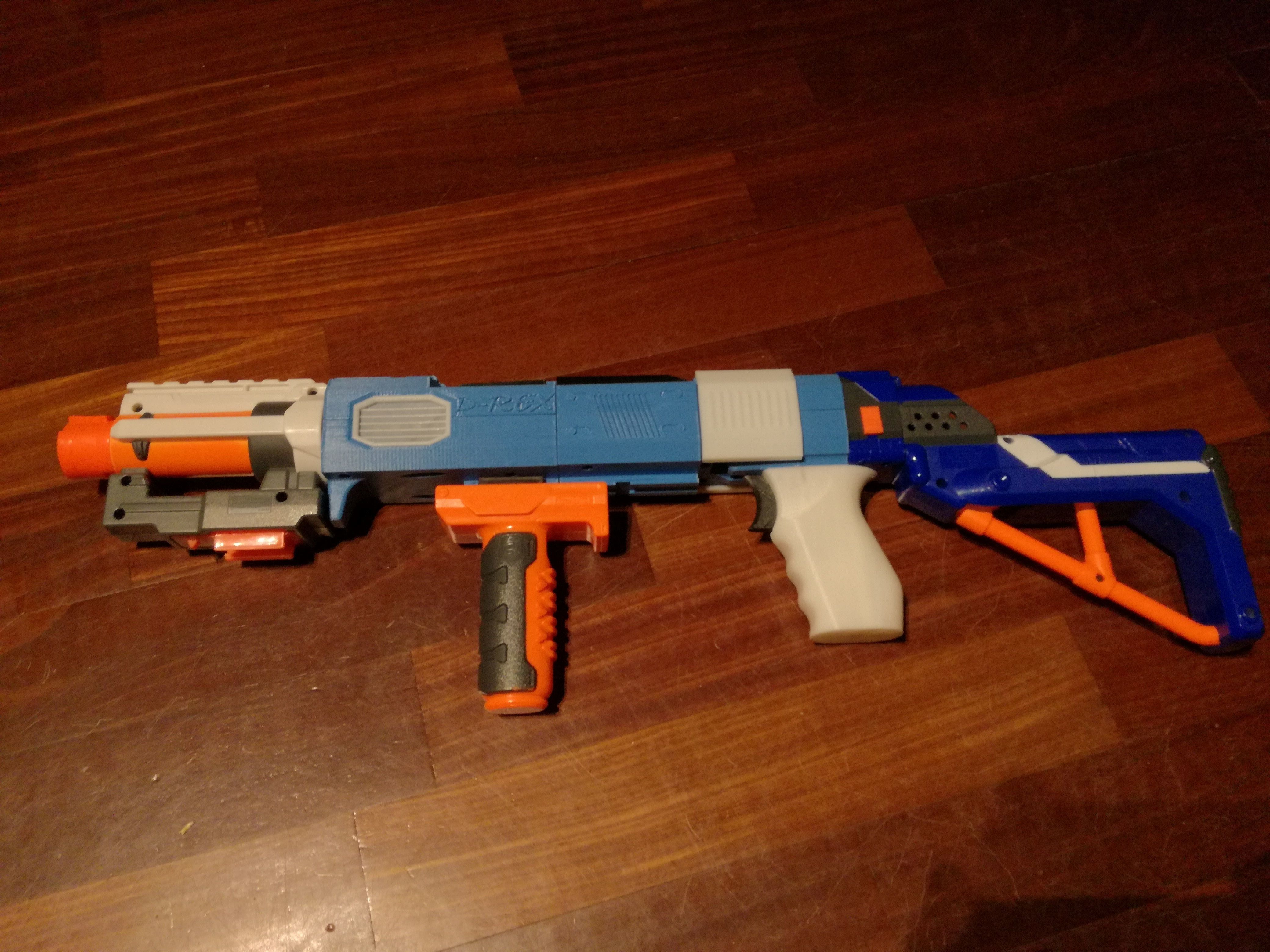 Nerf battery powered machine gun compatible 3D model_8
