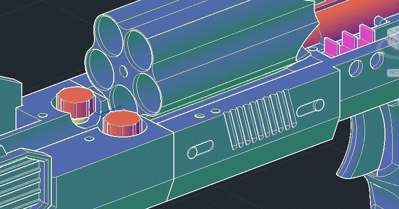Nerf battery powered machine gun compatible 3D model_3
