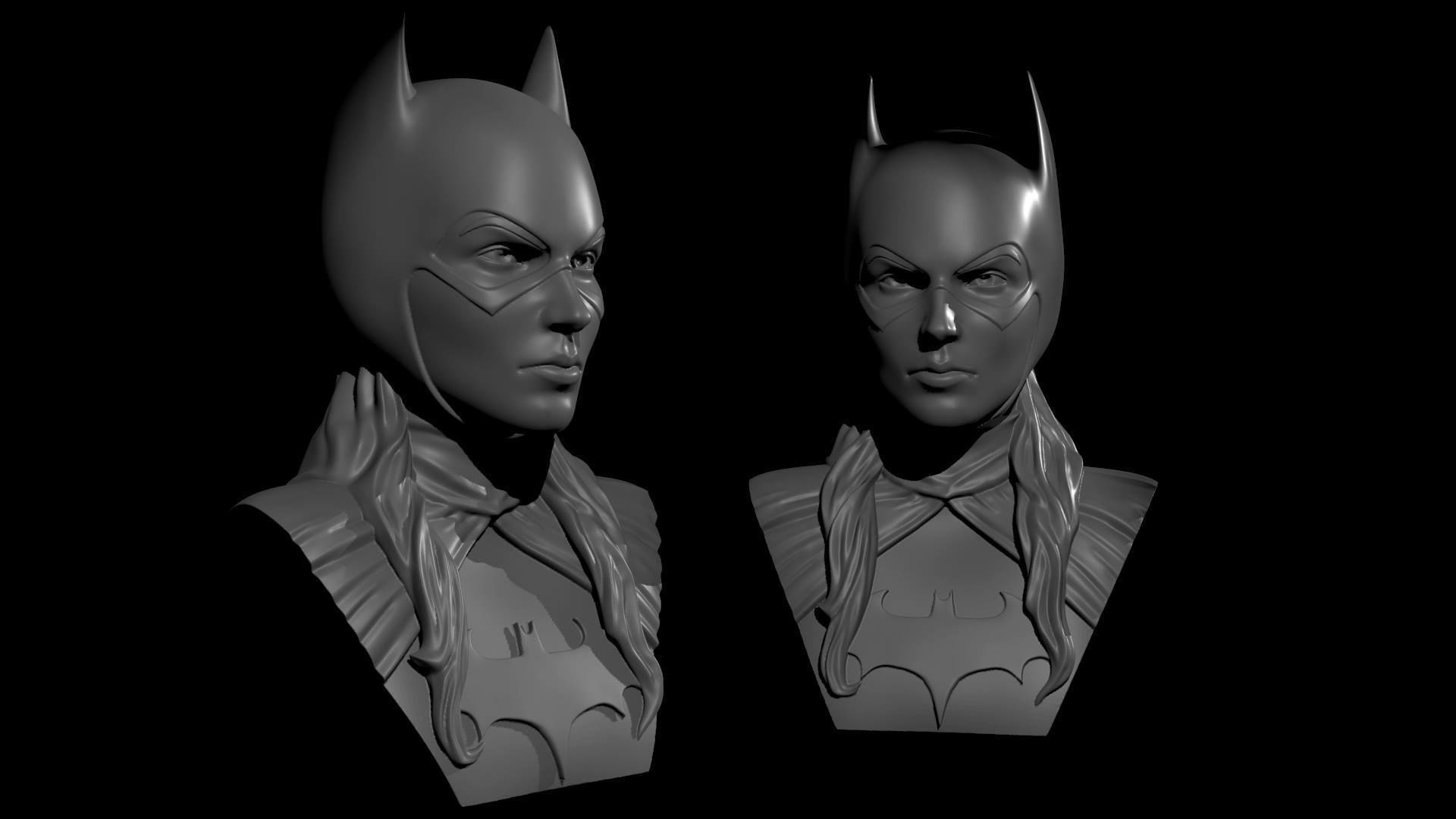 Bust - Batgirl 3D print model_5