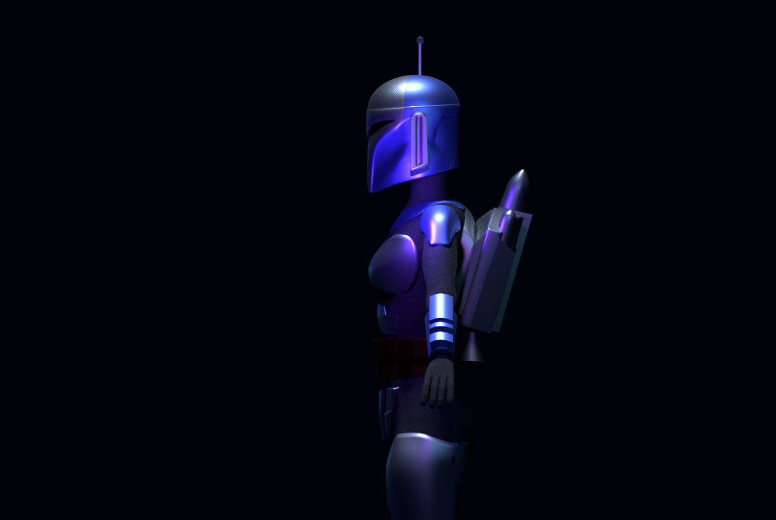 Mandalorian star wars character Free 3D model_3
