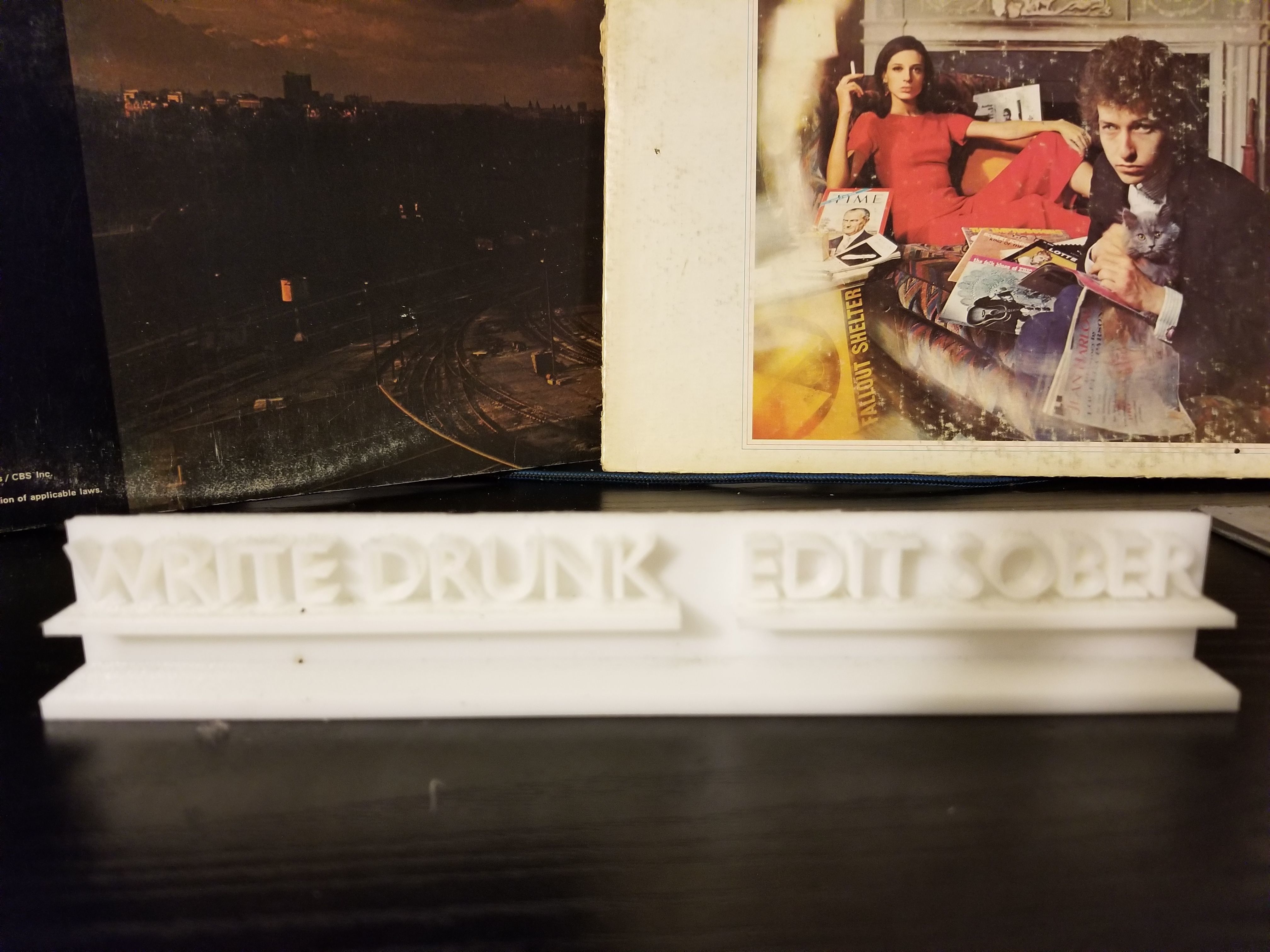 Write Drunk Edit Sober Desk Decoration -- 3D Printable 3D print model_1