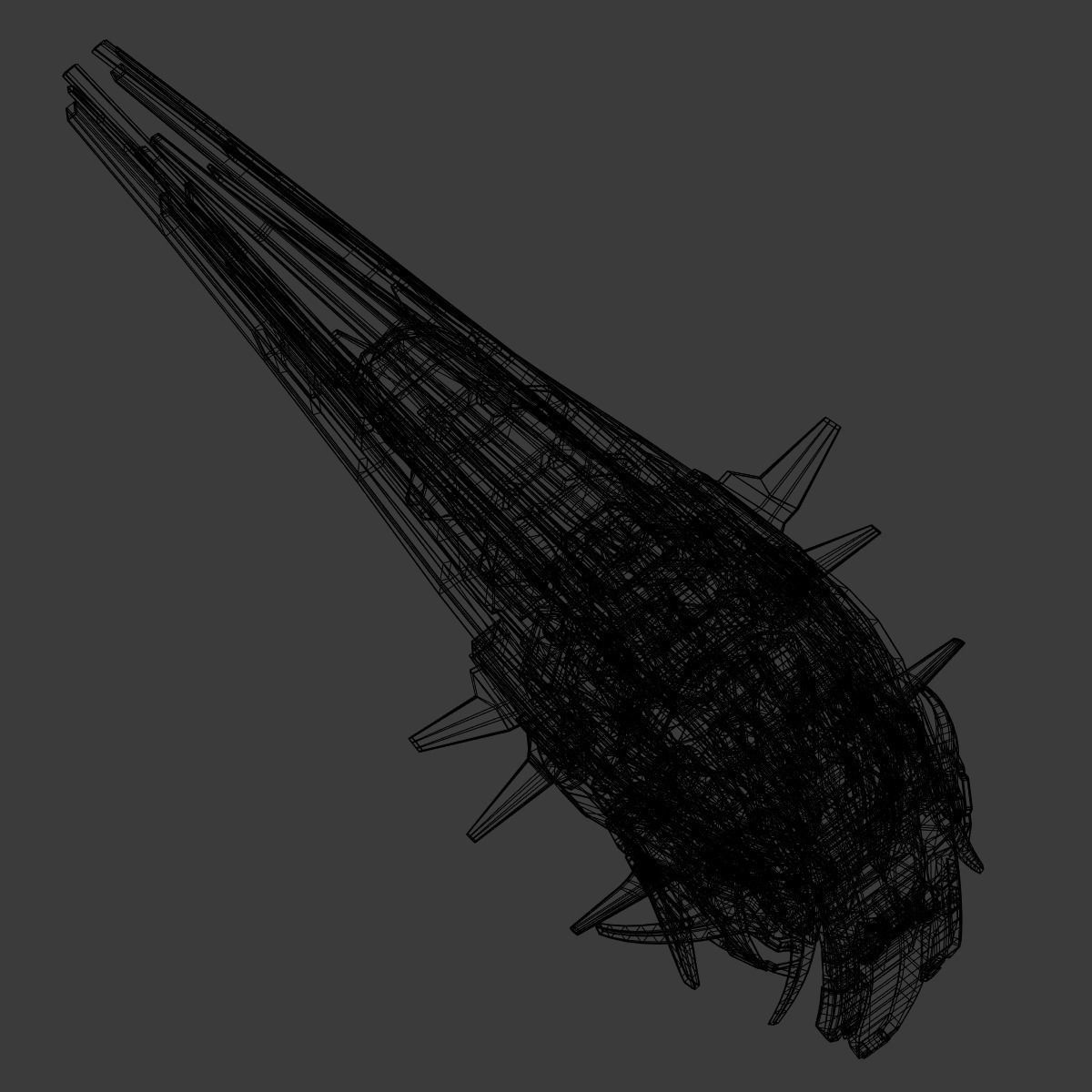 Starship spaceship 3D model_25