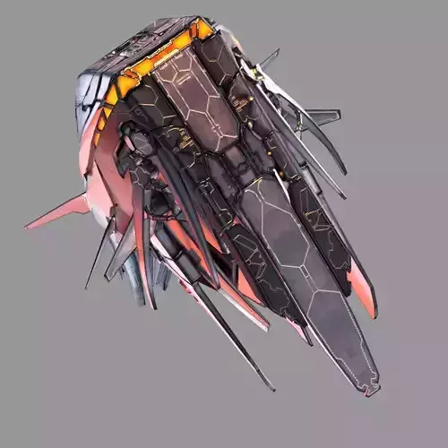 Starship spaceship 3D model