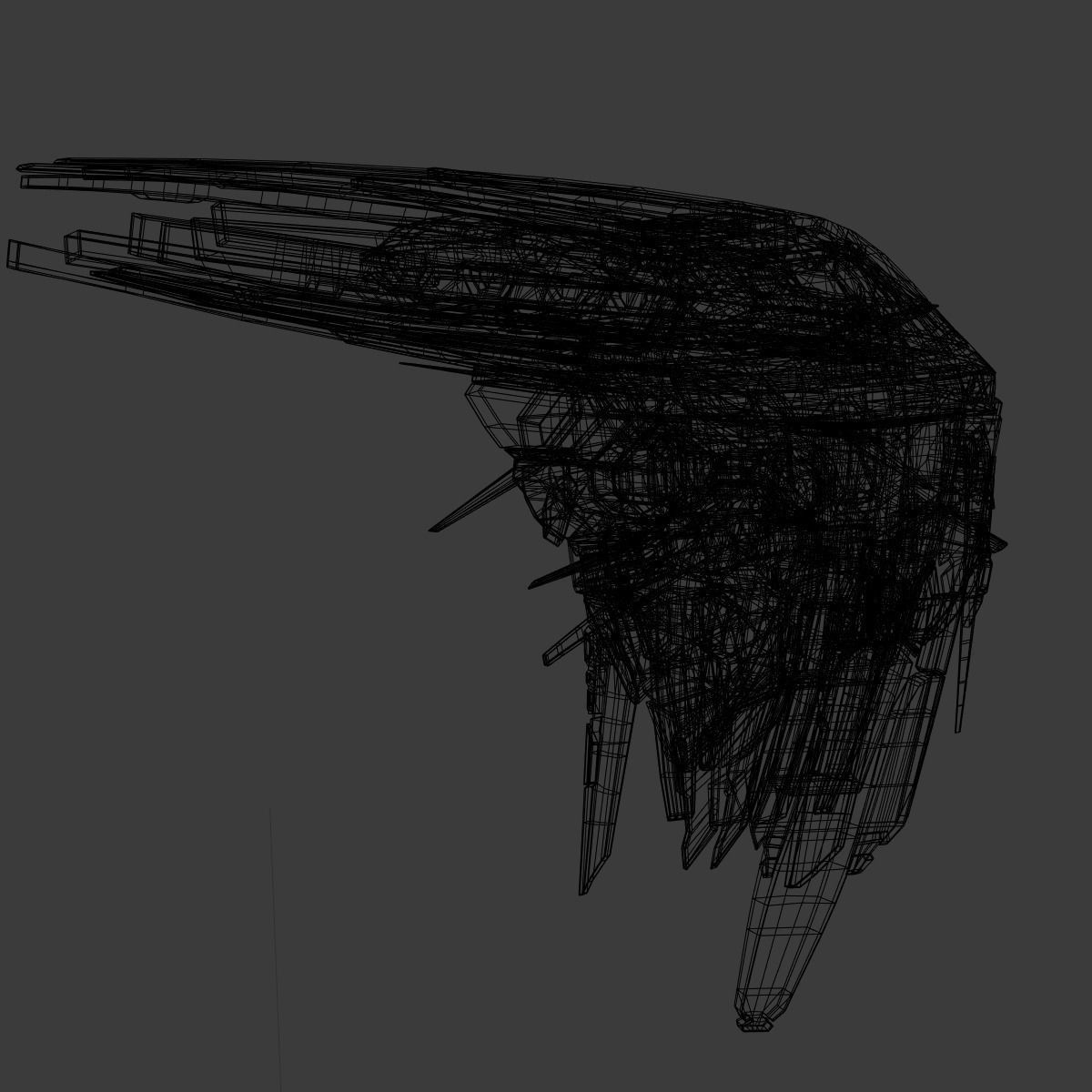 Starship spaceship 3D model_26