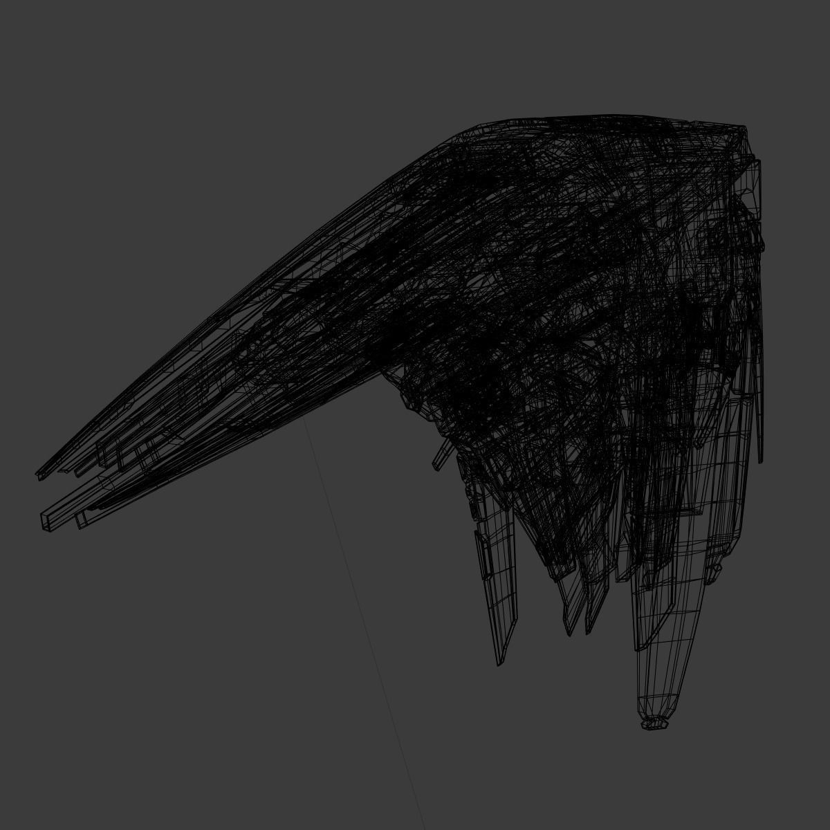 Starship spaceship 3D model_19