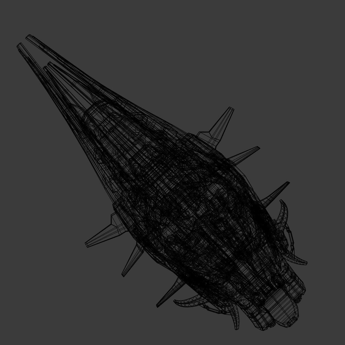 Starship spaceship 3D model_23