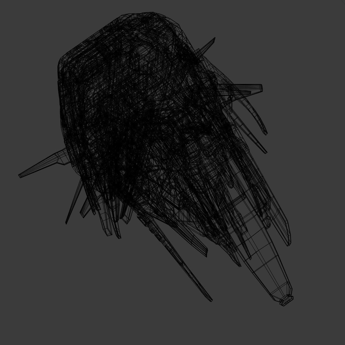 Starship spaceship 3D model_21