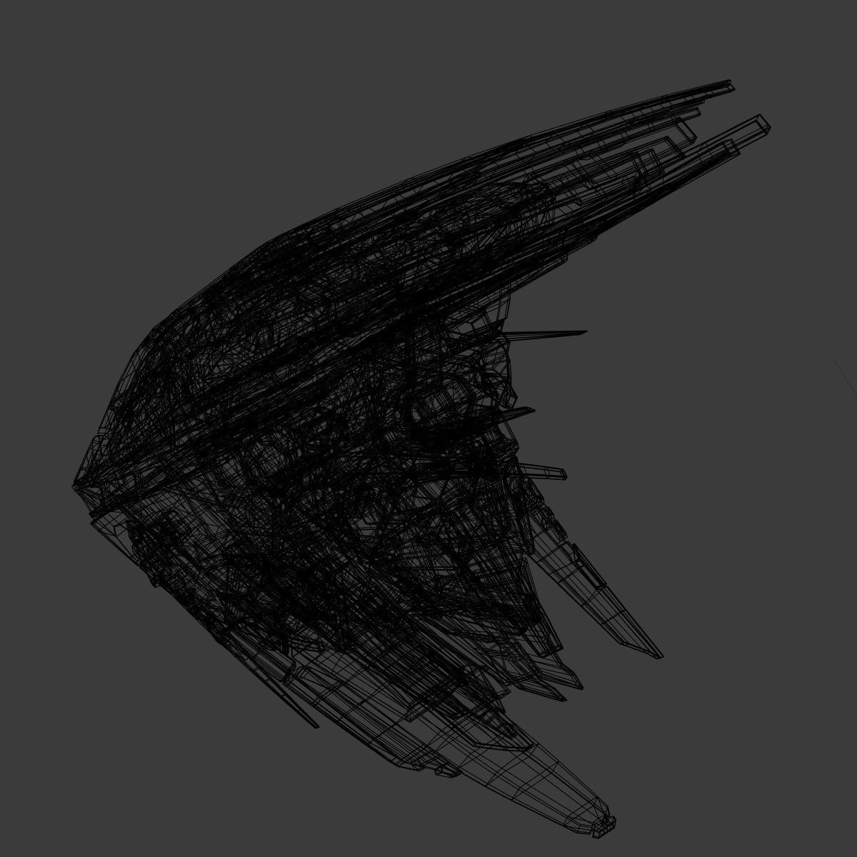 Starship spaceship 3D model_22