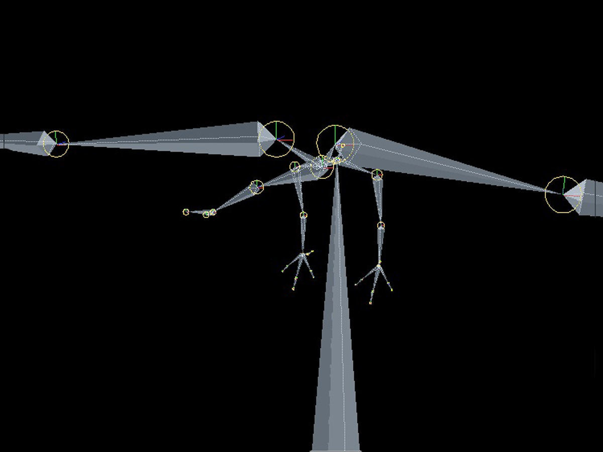 Eagle Full Rigged Low-poly 3D model_14