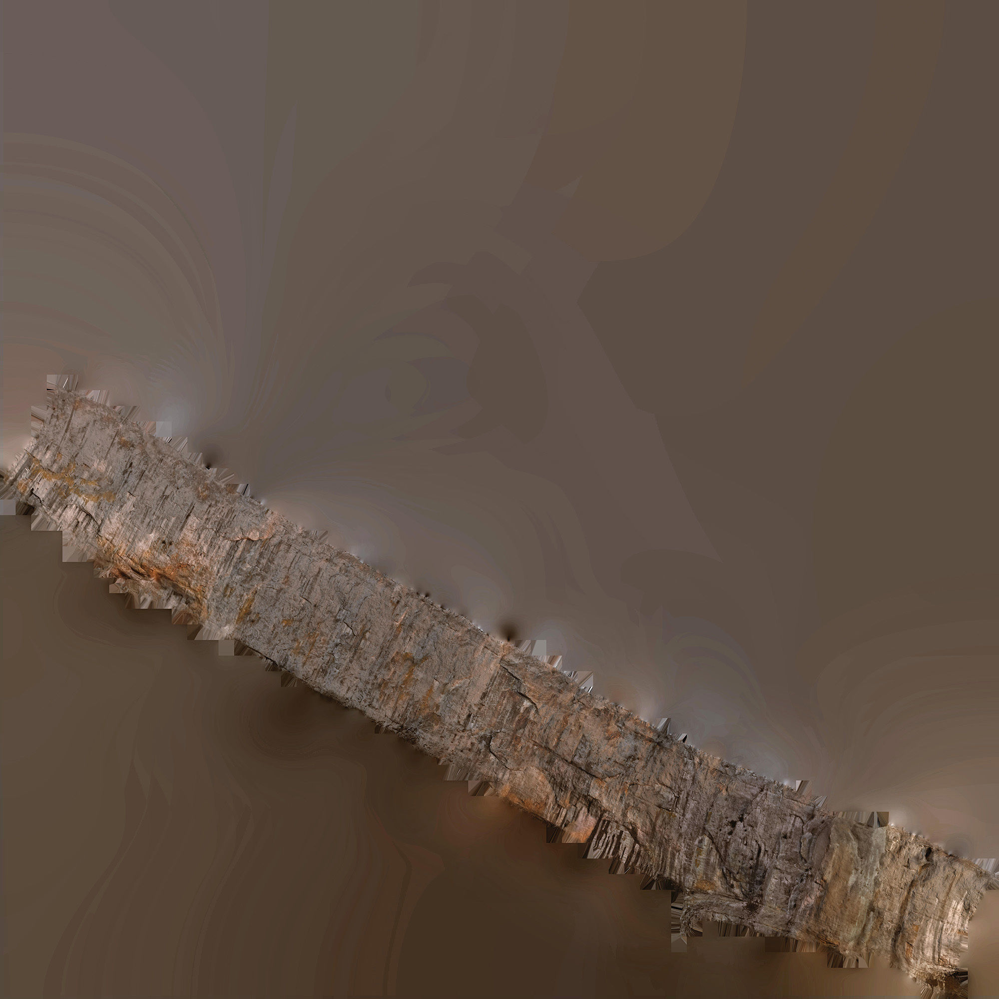 Cliff - Giant 420 meters prepared limestone cliff 3d scan 3D - 2 3D model_8