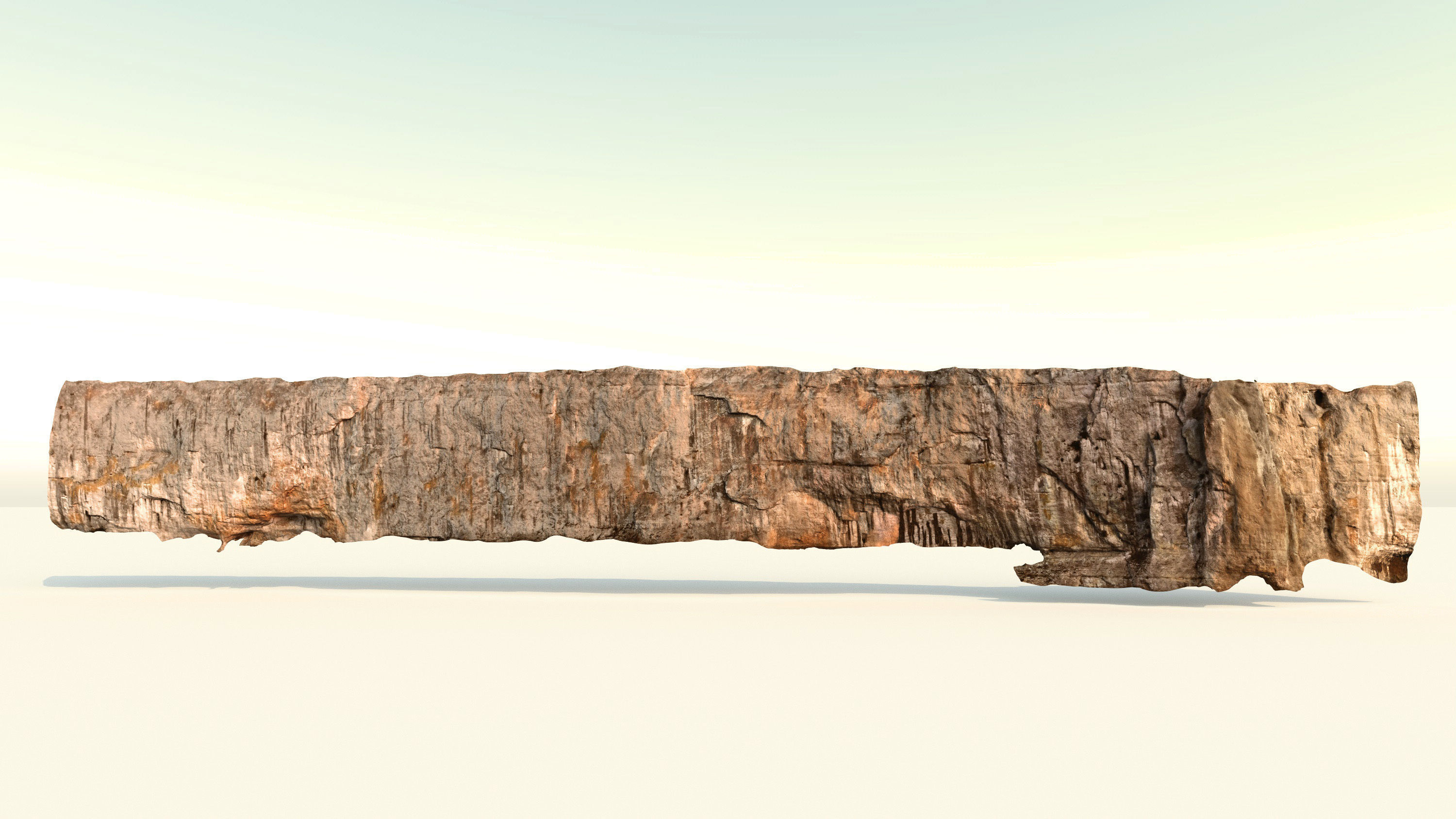 Cliff - Giant 420 meters prepared limestone cliff 3d scan 3D - 2 3D model_3
