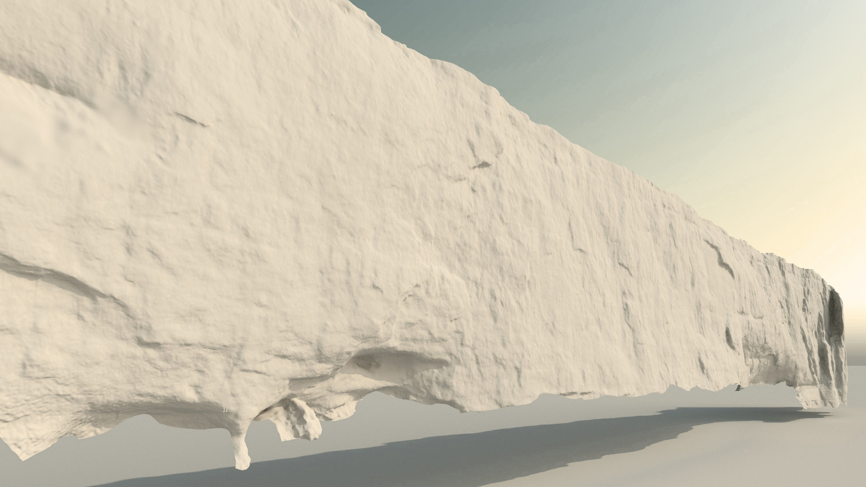 Cliff - Giant 420 meters prepared limestone cliff 3d scan 3D - 2 3D model_1