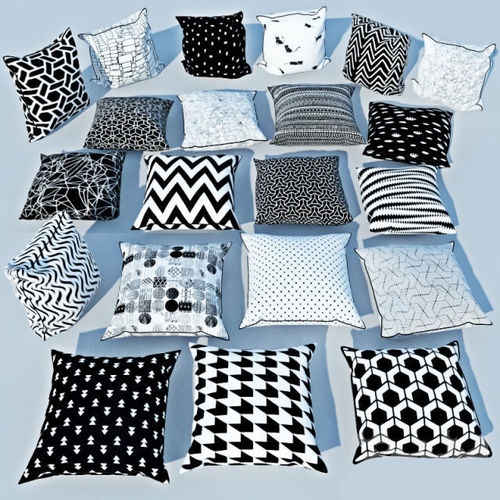Pillows 01 Free 3D model