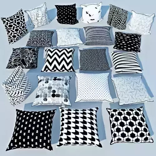 Pillows 01 Free 3D model