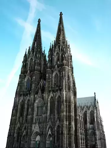 Cologne Cathedral - with interior 3D model