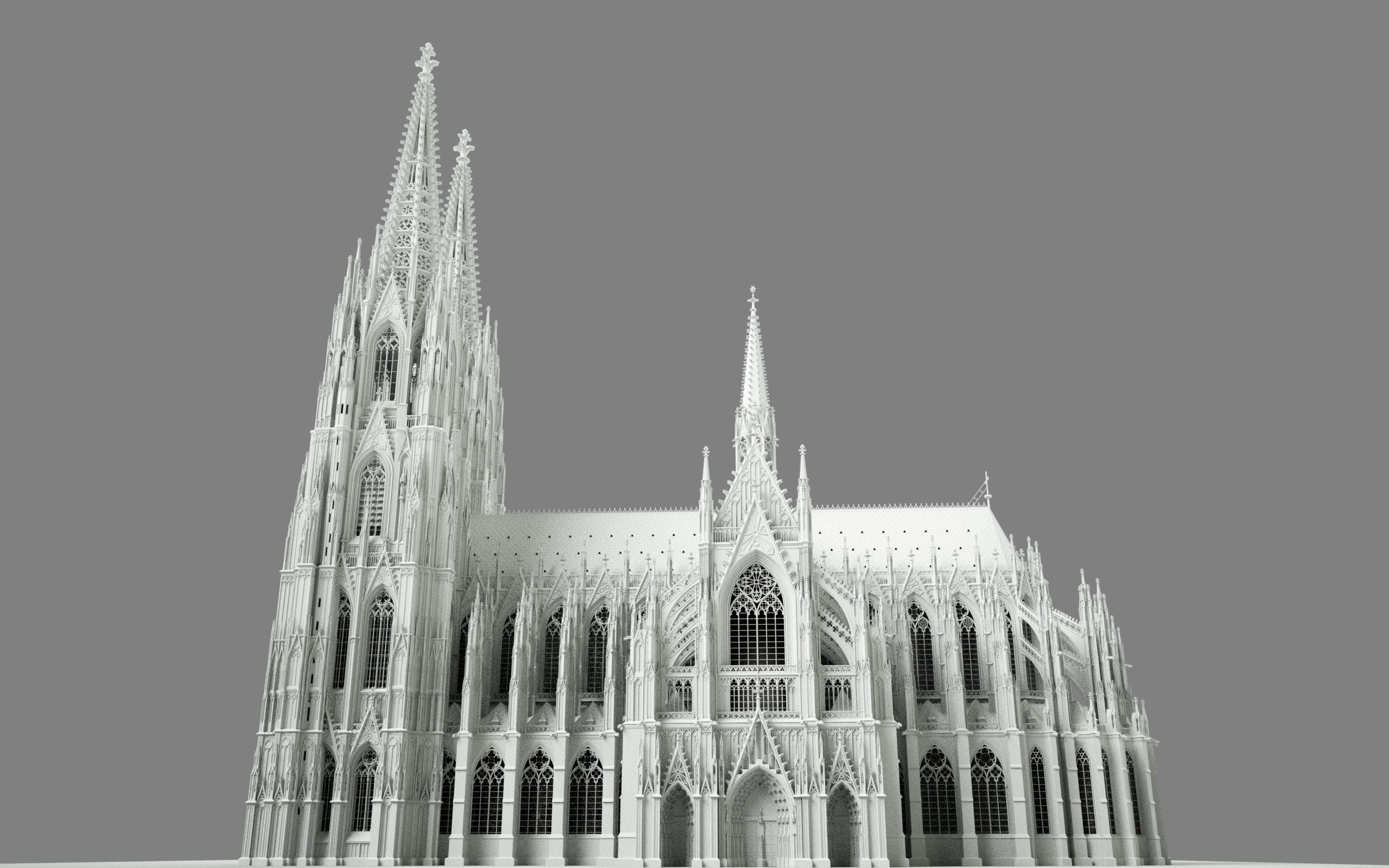 Cologne Cathedral - with interior 3D model_13