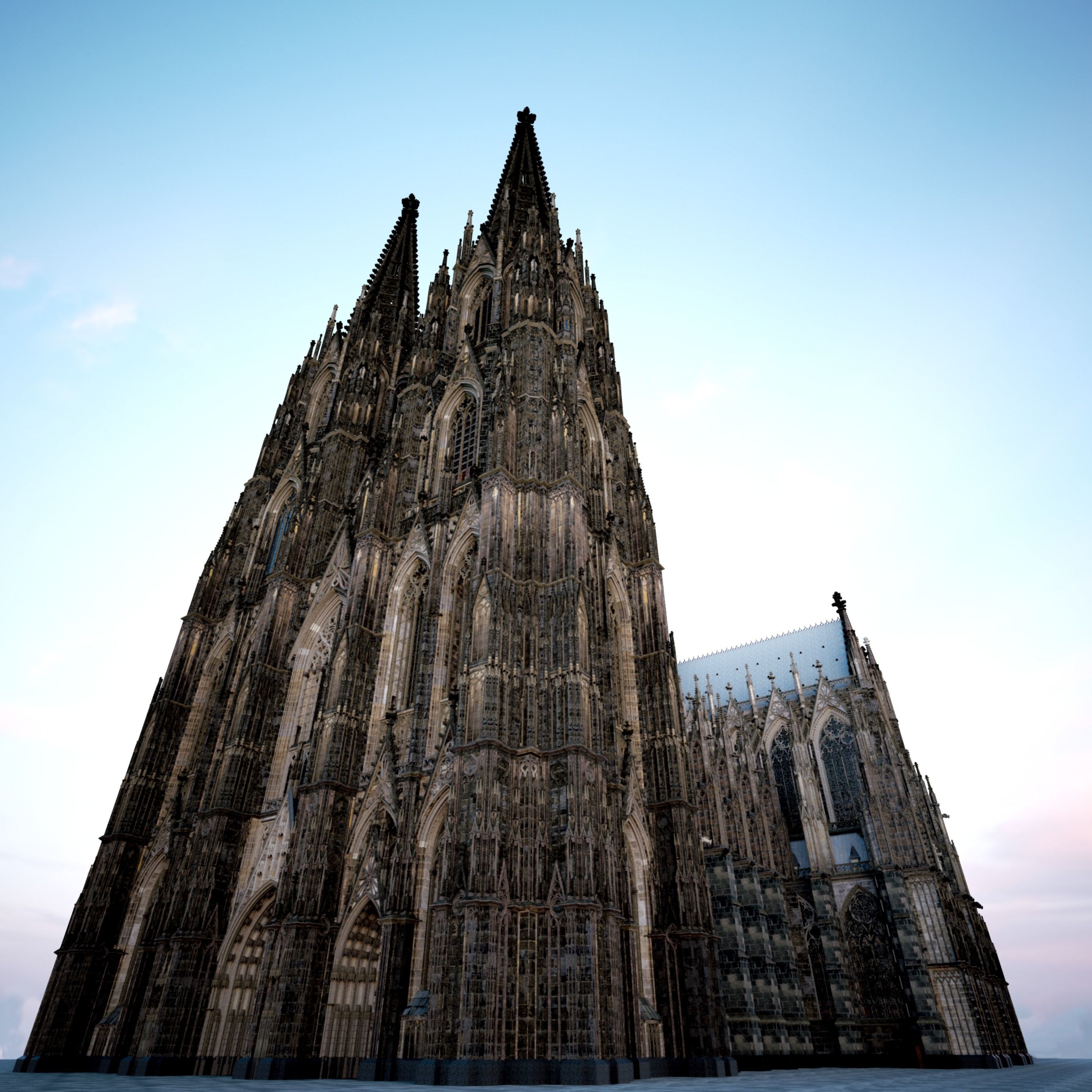 Cologne Cathedral - with interior 3D model_2