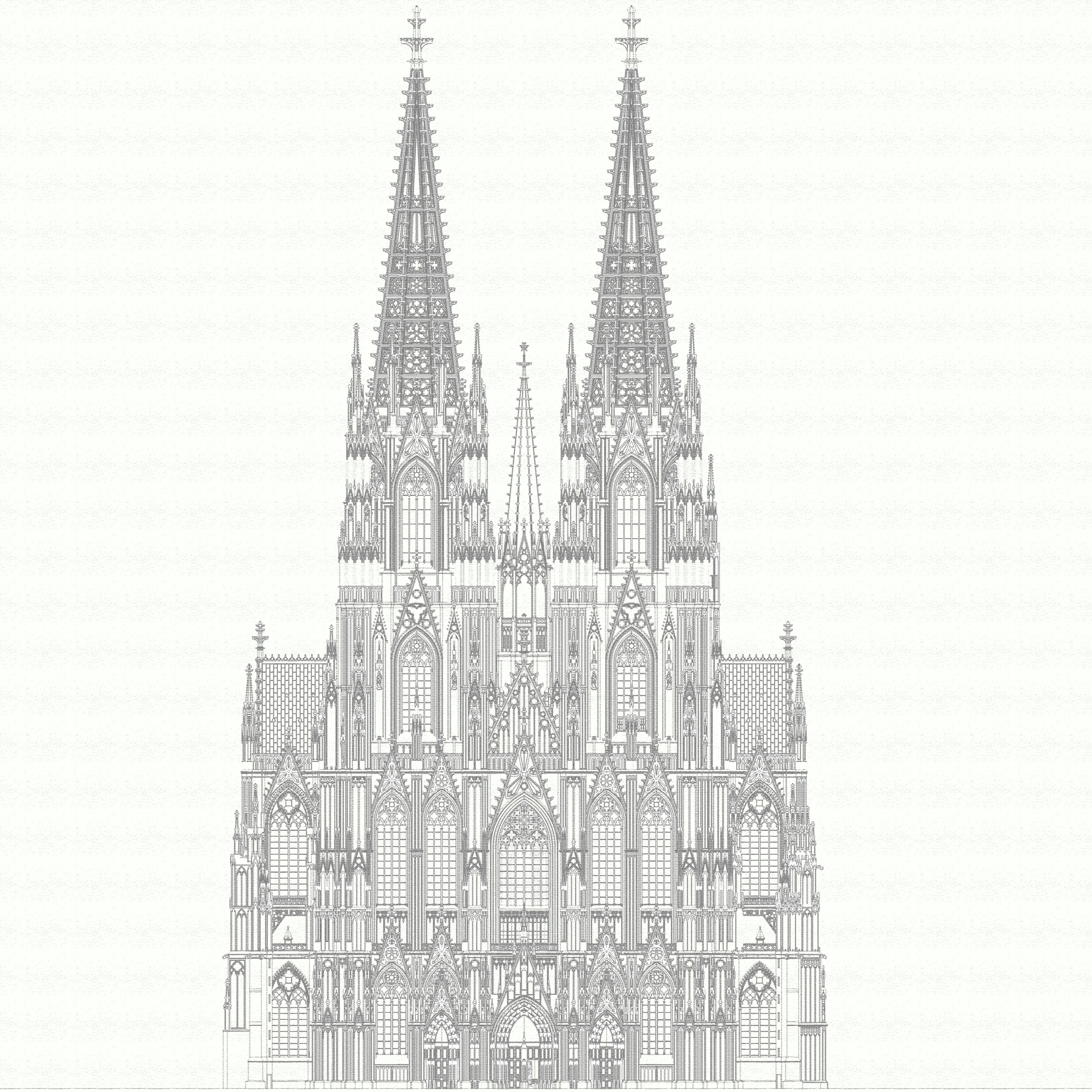Cologne Cathedral - with interior 3D model_17