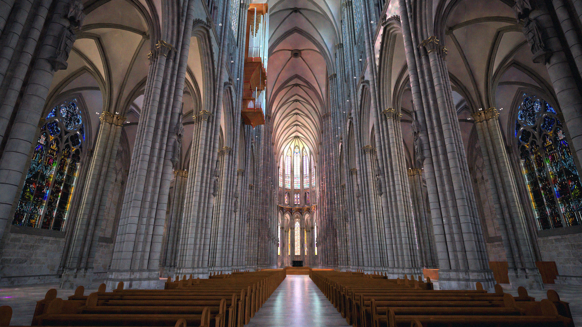 Cologne Cathedral - with interior 3D model_9