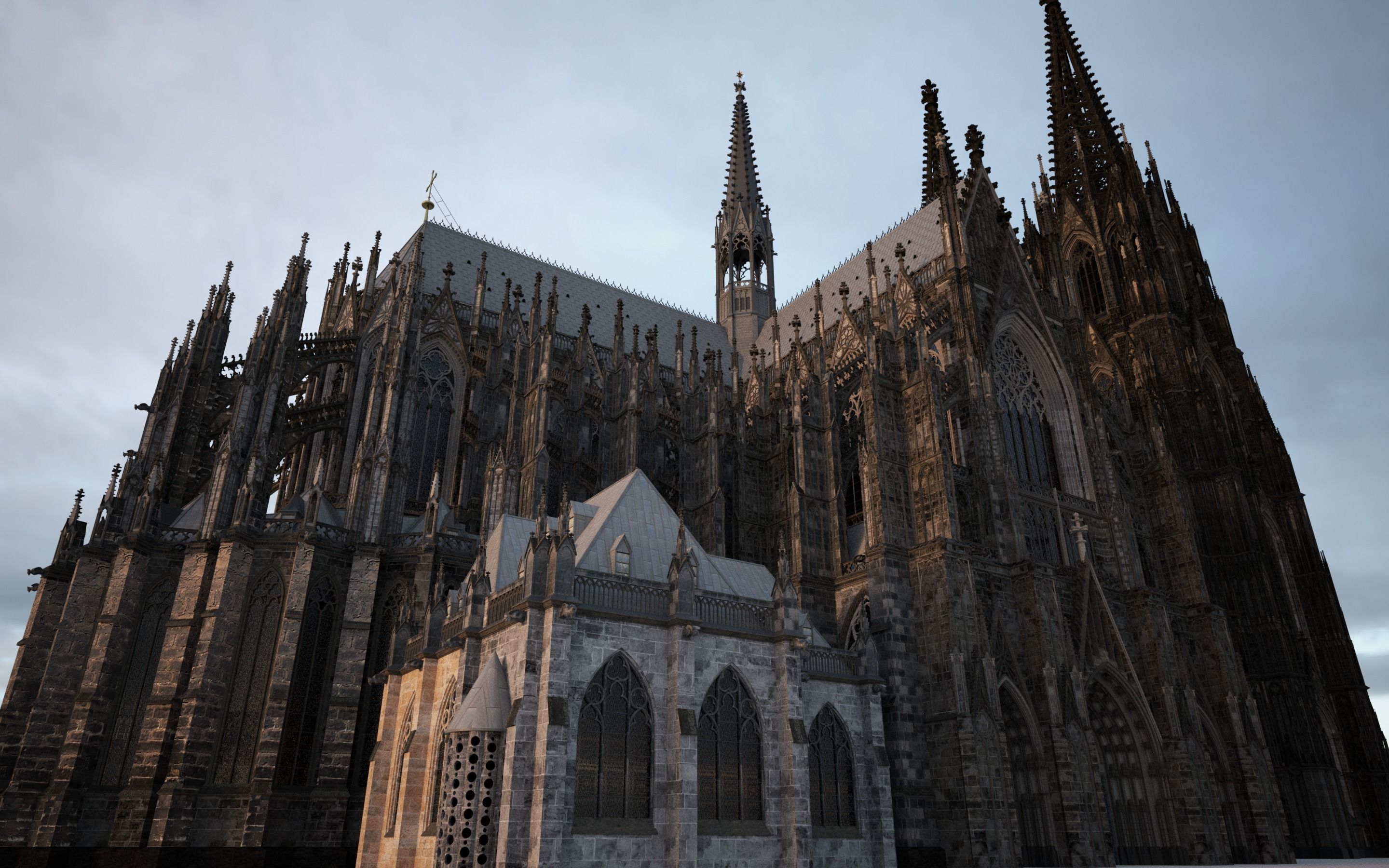Cologne Cathedral - with interior 3D model_4
