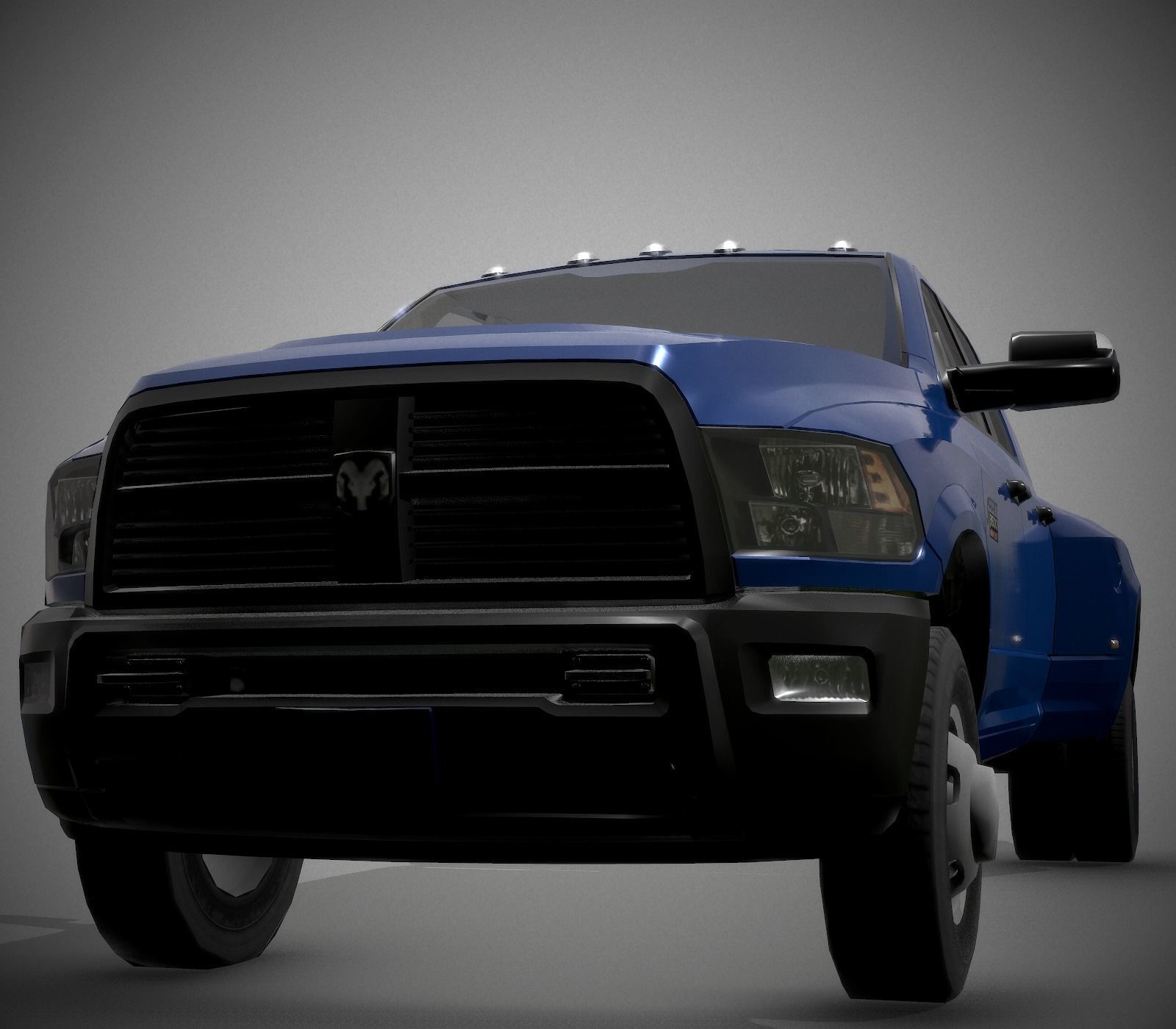 Ram 3500 Low-poly 3D model_2