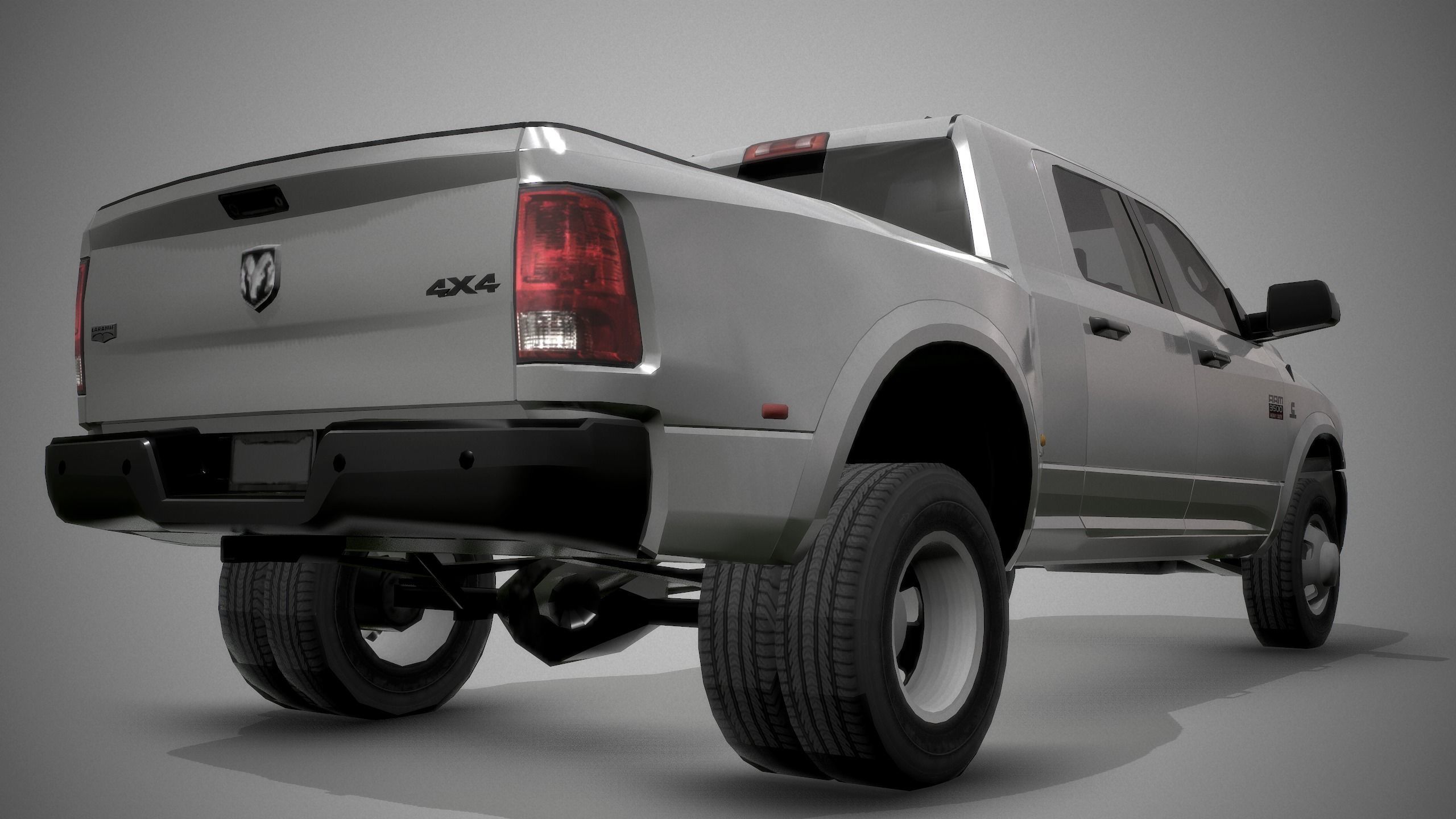 Ram 3500 Low-poly 3D model_8