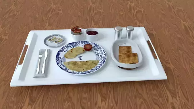 Breakfast Food Tray