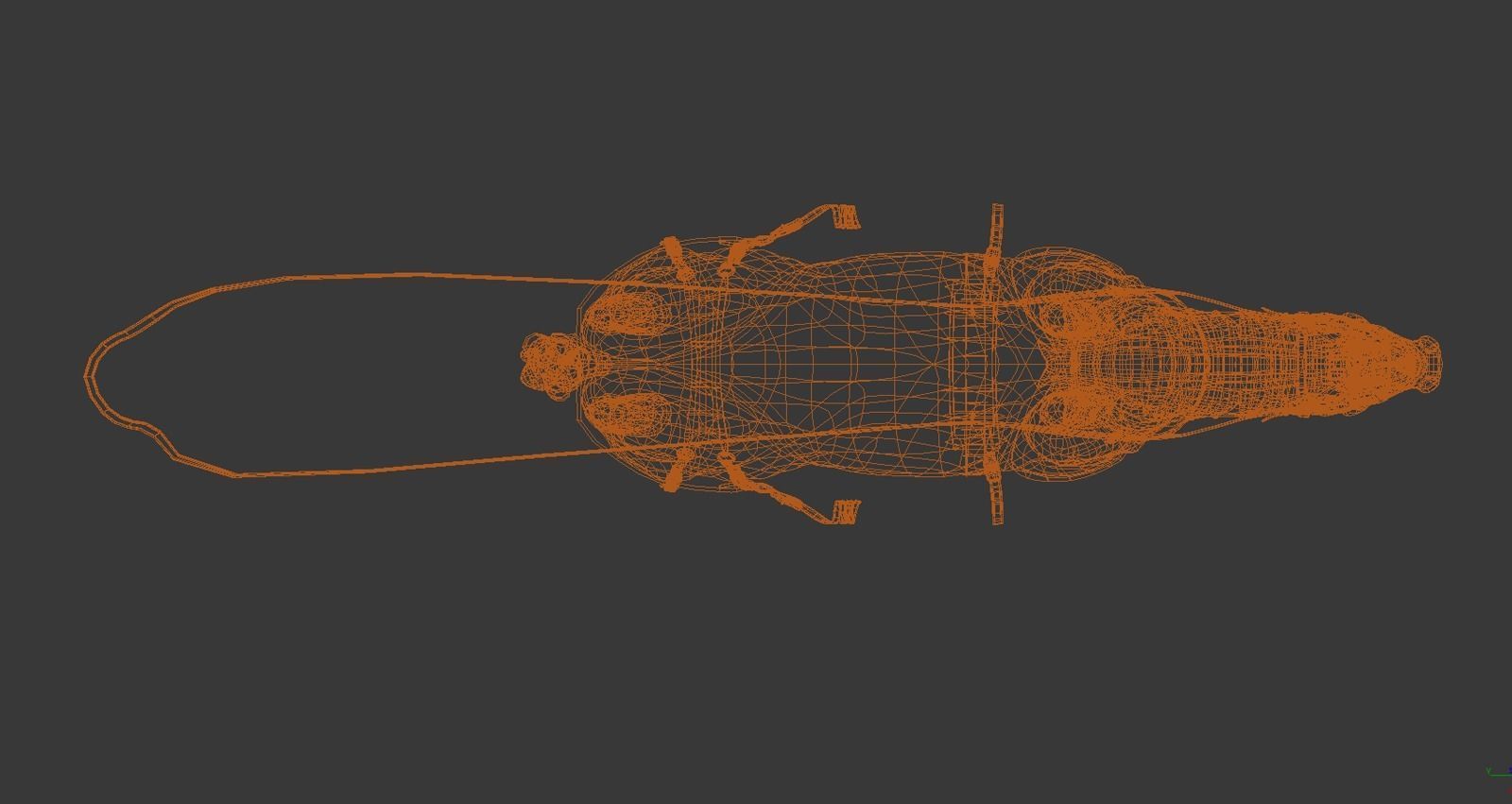 Horse figurine Low-poly 3D model_10