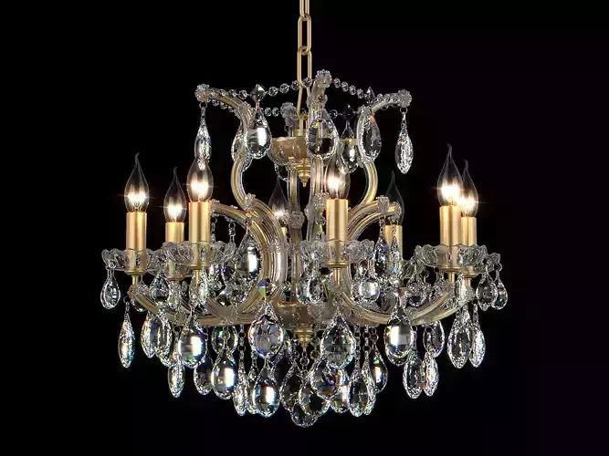 775083 Champa Osgona Chandelier 3D model