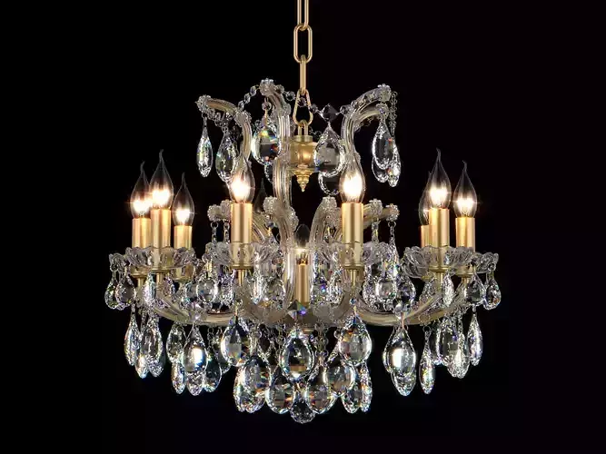 775113  Champa Osgona Chandelier 3D model